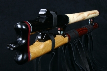 Nigerian Ebony Native American Flute, Minor, Low E-4, #E4Fa